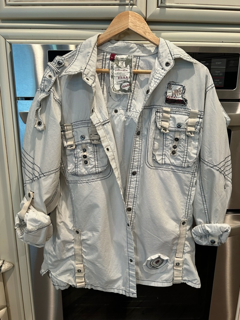 F. U. S. A.I. Jeans Men’s Shirt - Picture 11 of 13